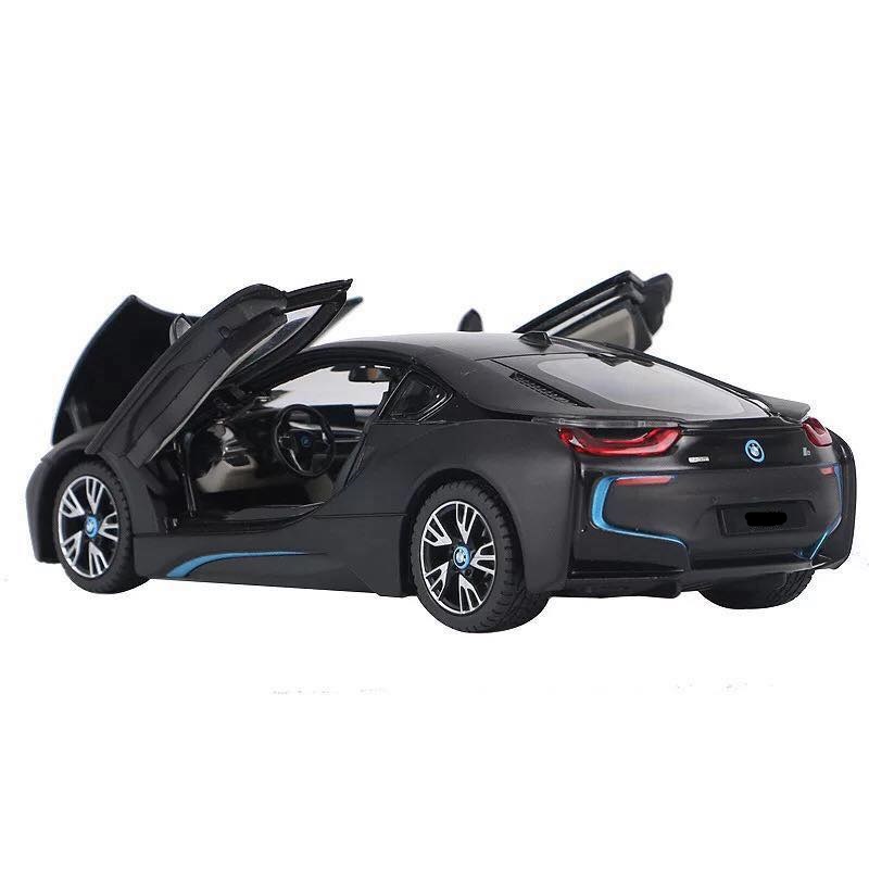 Mô hình xe BMW i8 1:24 hiệu Rastars - 56700 (đen)