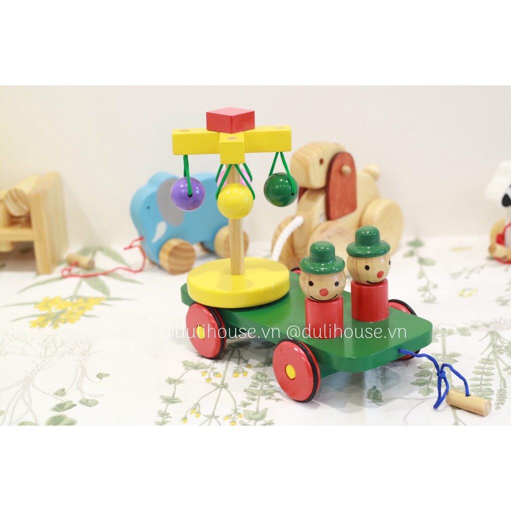 Đồ chơi xe chuyển động vui nhộn kéo dây việt nam-Đồ chơi giáo dục thông minh cho Bé