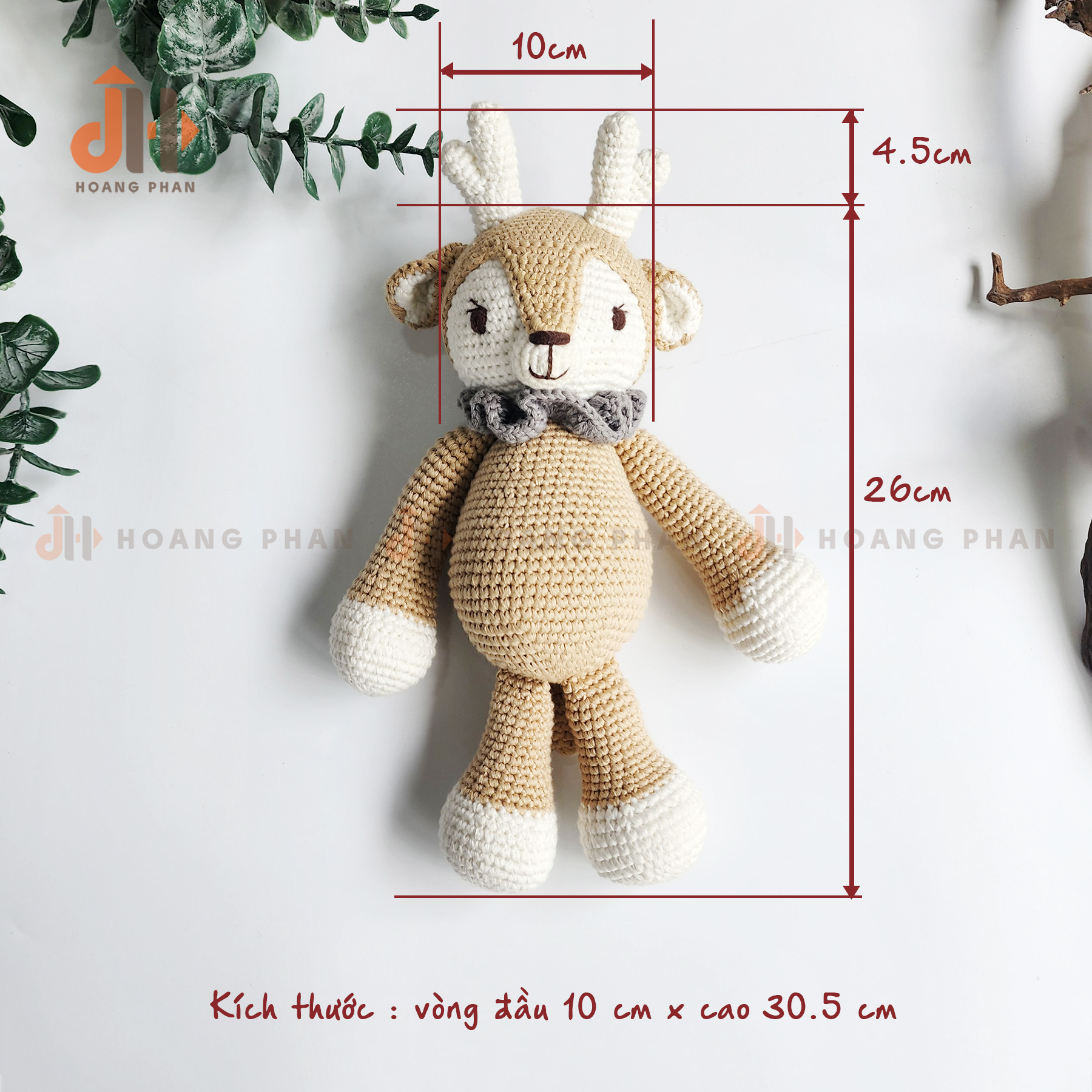 Thú bông móc len - Tuần Lộc Lo Cun Nhí Nhố