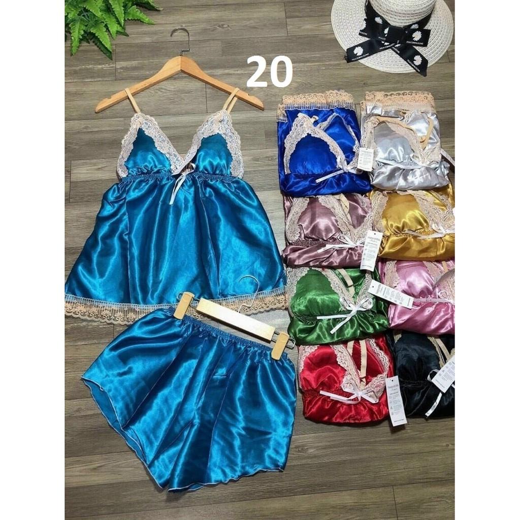 Đồ ngủ 2 dây mềm mịn thoải mái, ẢNH THẬT