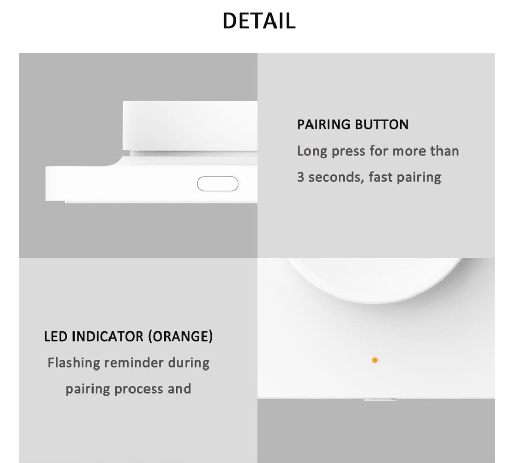 Công tắc thông minh Yeelight Smart Dimmer Switch dùng cho đèn ốp trần - Hàng Chính Hãng