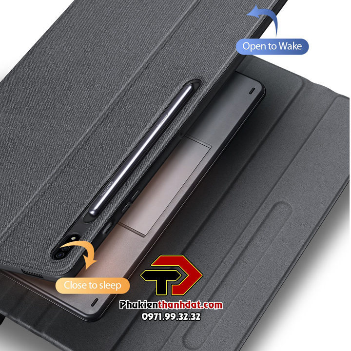 Bao da dành cho SamSung Galaxy Tab S7 FE, S8+ Plus, S7+ Plus kèm bàn phím bluetooth Dux Ducis có bàn di chuột TrackPad - Hàng nhập khẩu