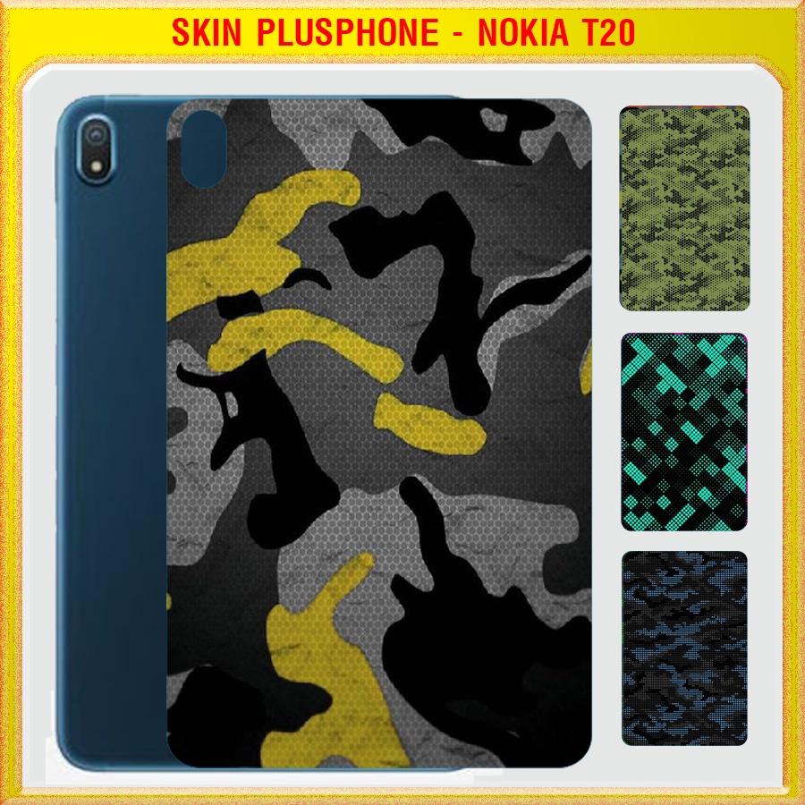 Dán Skin cho mặt sau Nokia T20 10.4 inch mẫu matrix camo