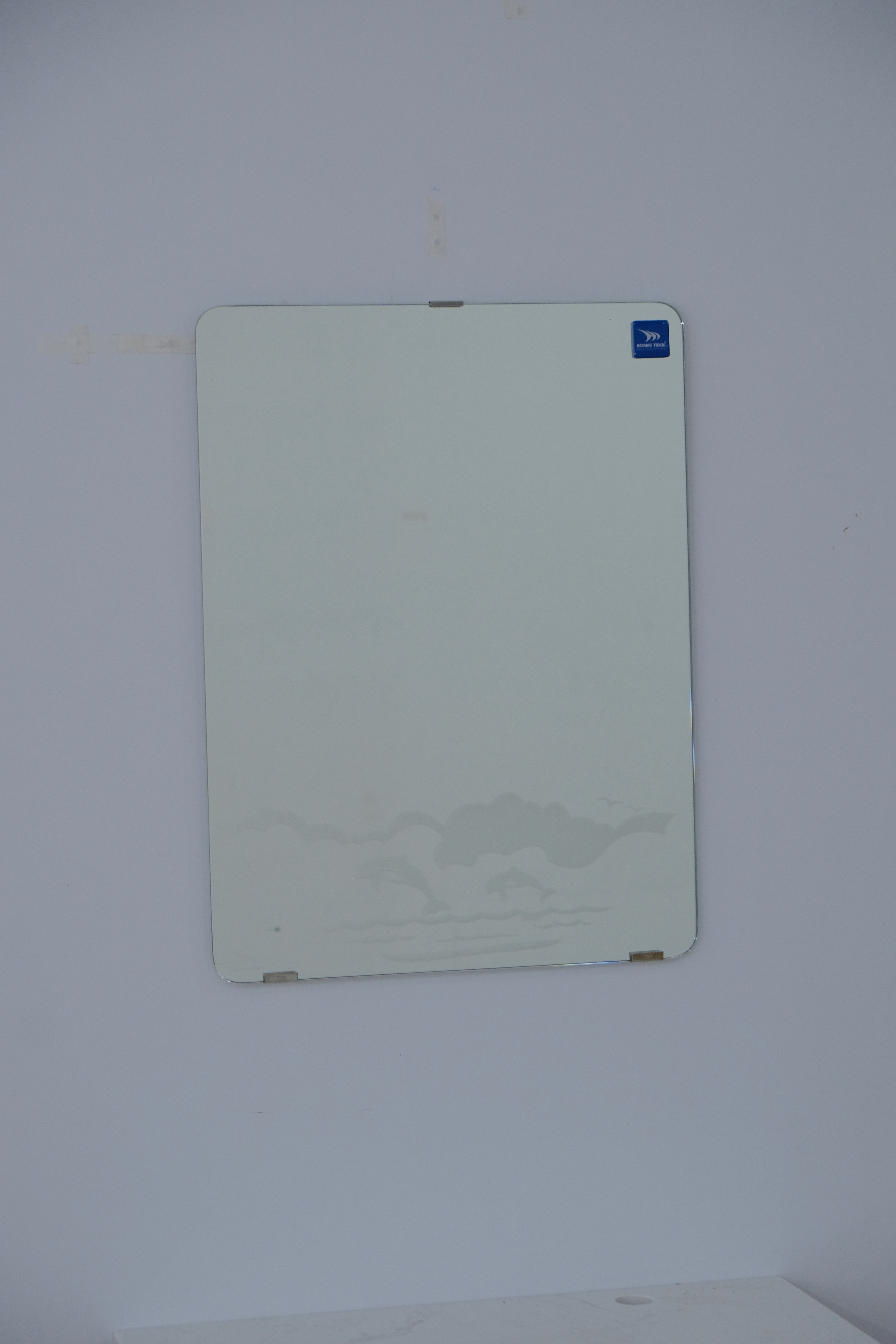 Gương bo góc hoa văn cao cấp Hoàng Thiện HT 9964