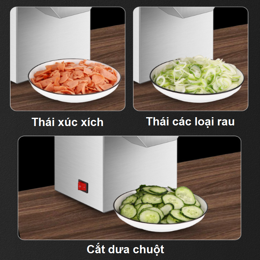 Máy thái thịt và các loại rau, củ, quả chuyên nghiệp đa năng. Thương hiệu Đài Loan L-BEANS cao cấp A-01 - HÀNG CHÍNH HÃNG