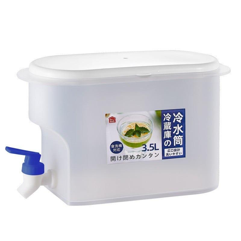 Bình đựng nước hoa quả, detox để tủ lạnh có vòi rót dung tích 3,5 lít chịu nhiệt tốt - Bình nước nhựa gia đình