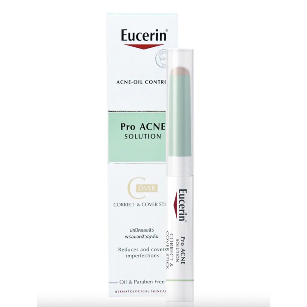 Che Khuyết Điểm Da Mụn Eucerin Pro Acne-Oil Control ProACNE Solution Correct &amp; Cover Stick (2,5 gr)