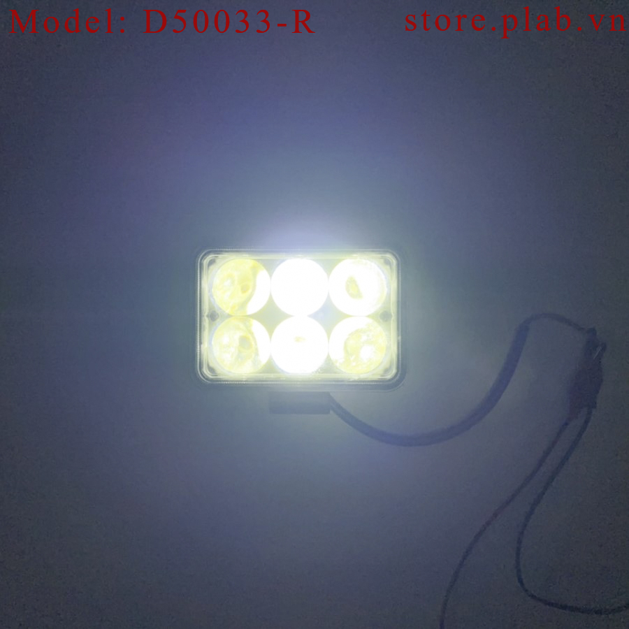 Đèn tăng sáng ô tô 4.3 inch 18W 4D LENS D50033-R
