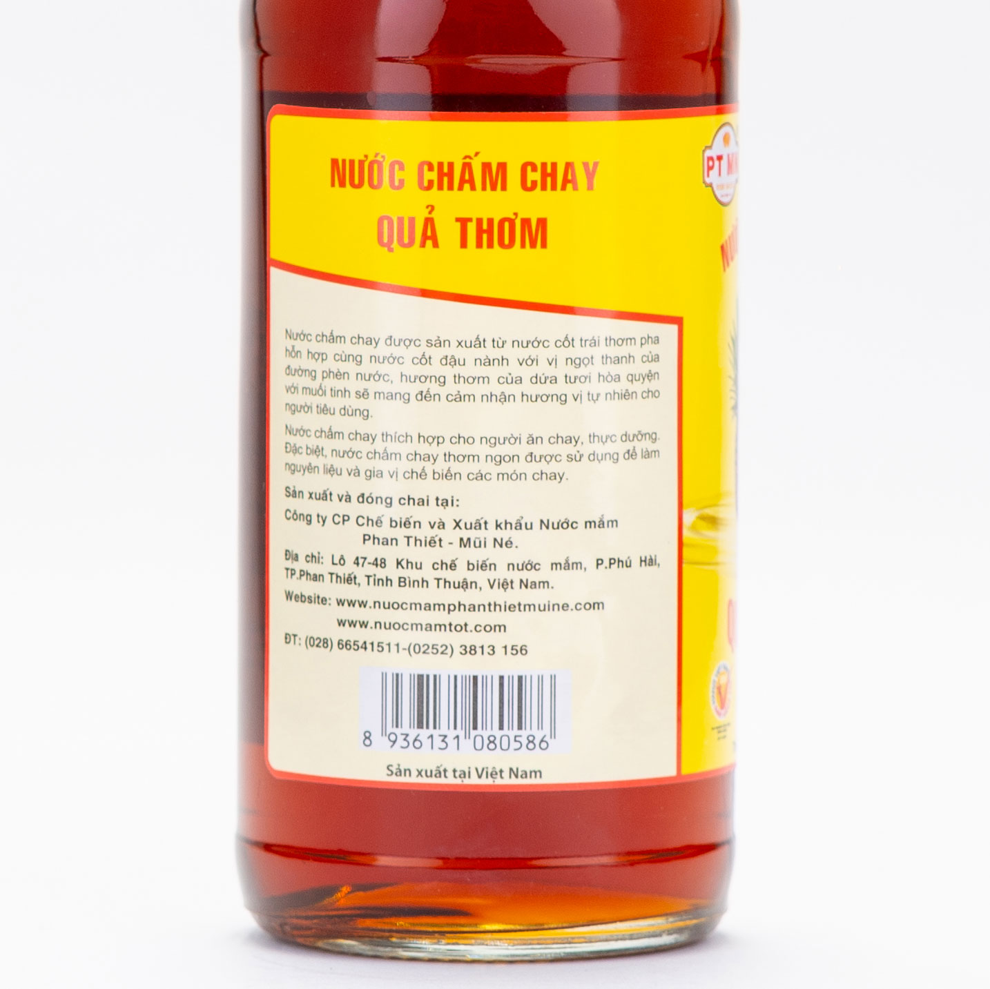[ Hàng Xuất Khẩu ] Nước Chấm Chay Hảo Hạng Cao Cấp Quả Thơm Phan Thiết Mũi Né 310ML - Chai Thuỷ Tinh