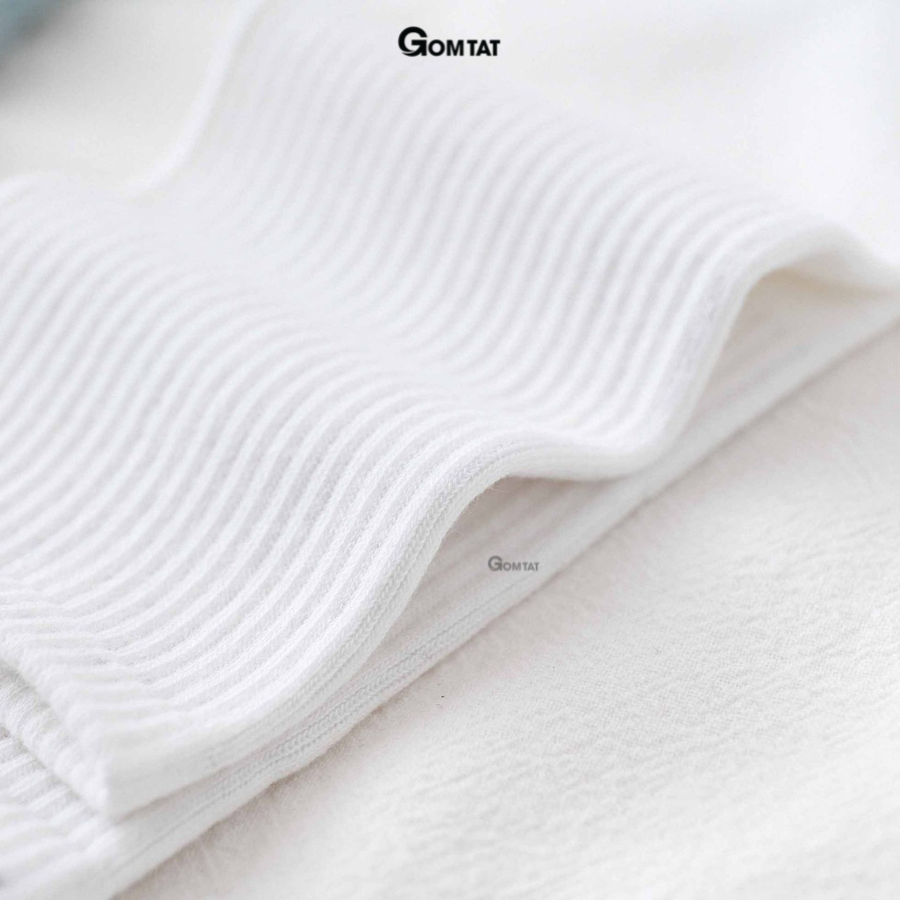 Vớ cổ cao nam nữ basic gân tâm thoáng khí, đi mát, êm chân - LISU-TRONCAO-GANTAM