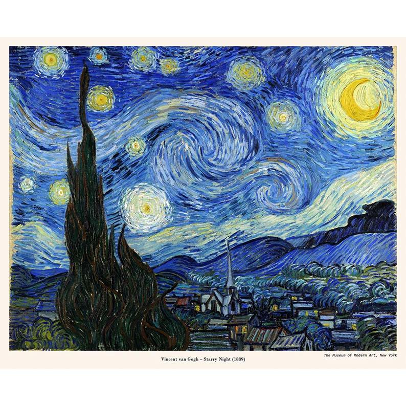 Tranh canvas - Starry Night - Vincent van Gogh