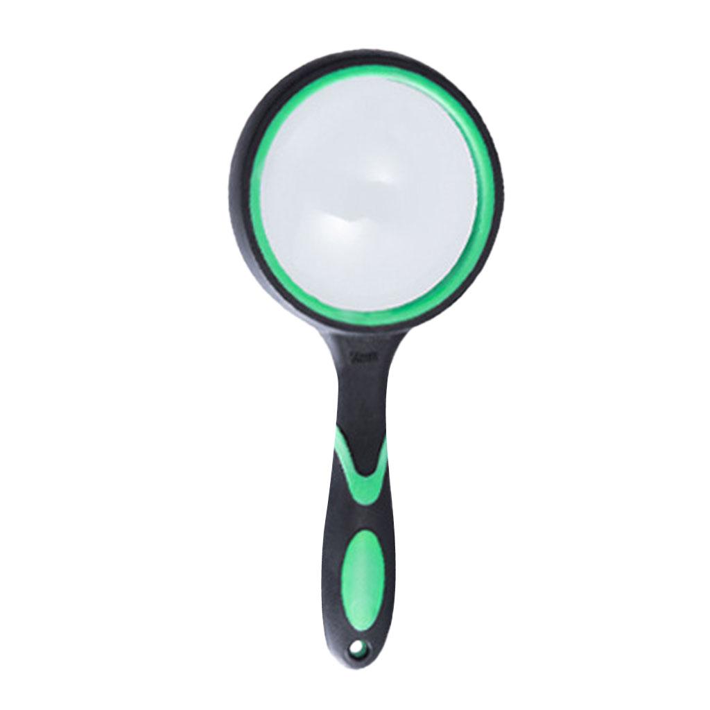 Lightweight Magnifying Glass Jewelry Loupe Handheld Rubber Tool