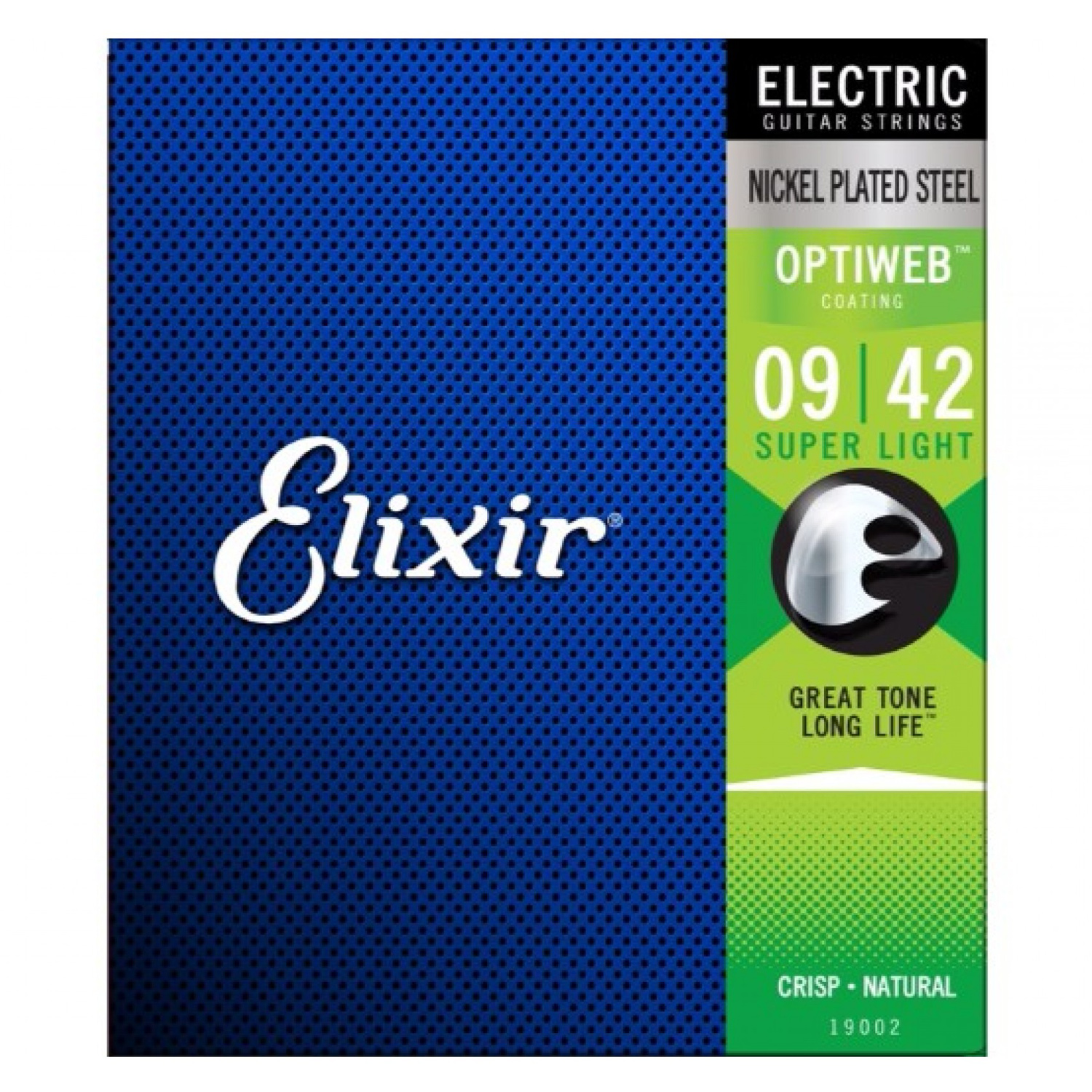 Elixir 19002 , 19052 - Bộ Dây Đàn Guitar Điện - Chính Hãng ( (Electric Strings Phủ Lớp Optiweb) - Kèm Móng Gảy DreamMaker