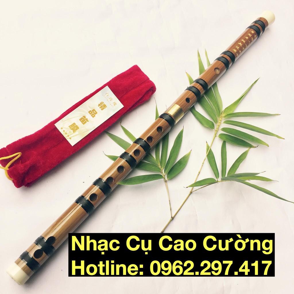 Sáo Trúc Dizi Khớp Đồng Tặng Kèm Túi Nhung Và Màng Rung