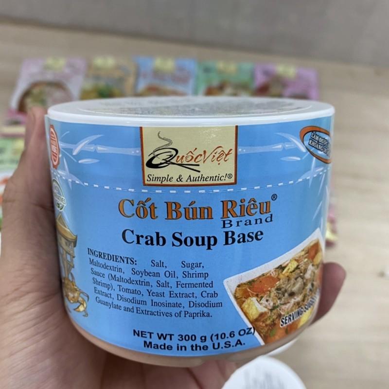 GIA VỊ NẤU Bún riêu Quốc Việt Foods 300g-Gia vị hoàn chỉnh nhập khẩu
