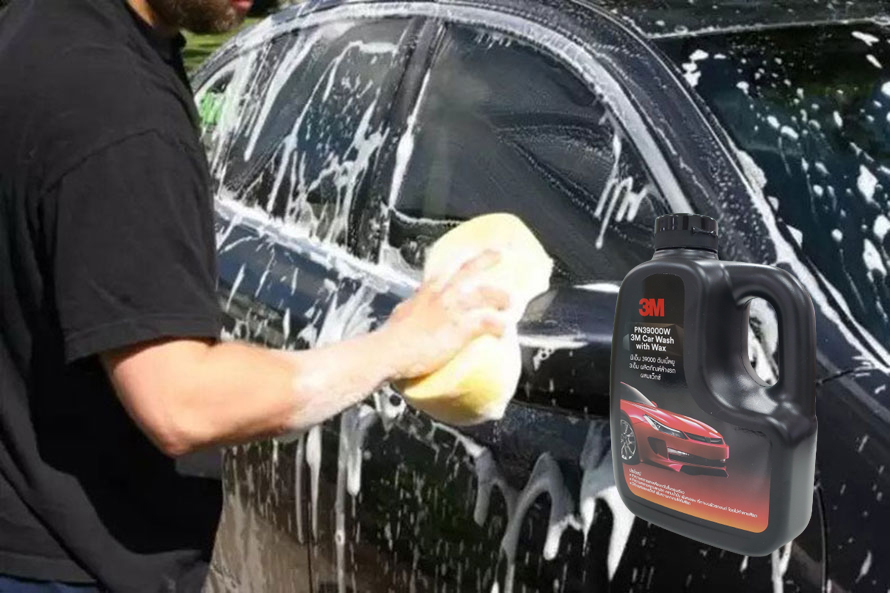 Xà bông rửa xe siêu bọt 3M Car Wash With Wax PN39000W- 1Lít