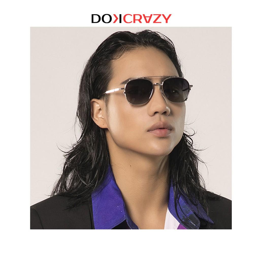 Kính mát clip on DUBLIN local brand DOKCRAZY thời trang nam nữ gọng tròn mắt râm ngầu phân cực chống tia UV retro trendy