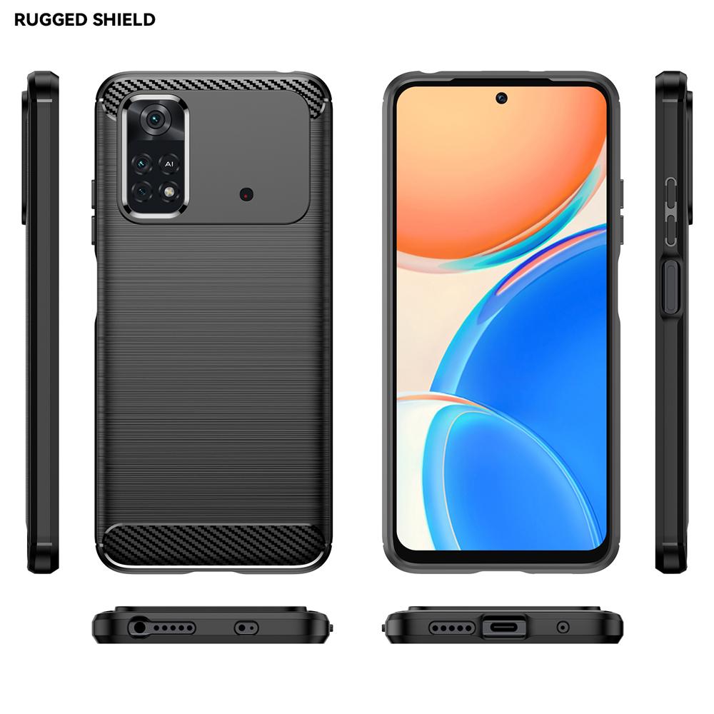 Ốp lưng dành cho Xiaomi Poco M4 Pro ốp silicone mềm Carbone phay xước chống sốc chống vân tay