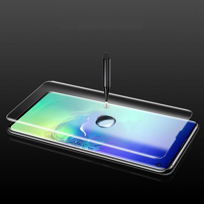 Tấm kính cường lực trong suốt full keo UV dành cho SamSung Galaxy Note 10 