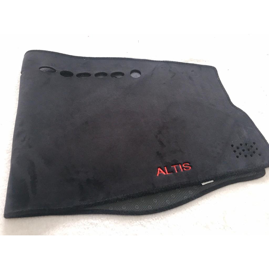 Thảm taplo nhung lông cừu xe Toyota Altis đời xe 2014-2020, có video và hình ảnh sản phẩm thật.