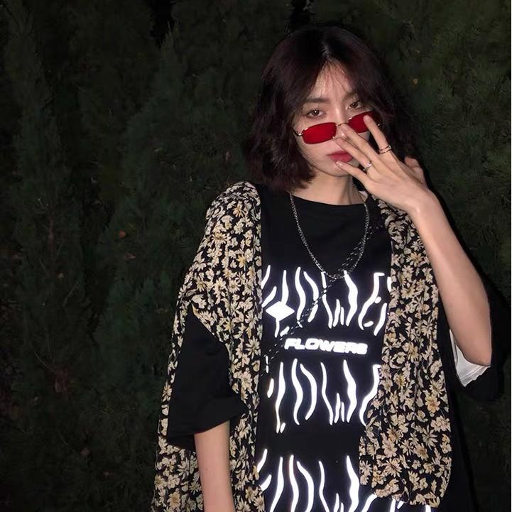 ÁO THUN PHẢN QUANG FLOWERS UNISEX OVERSIZED