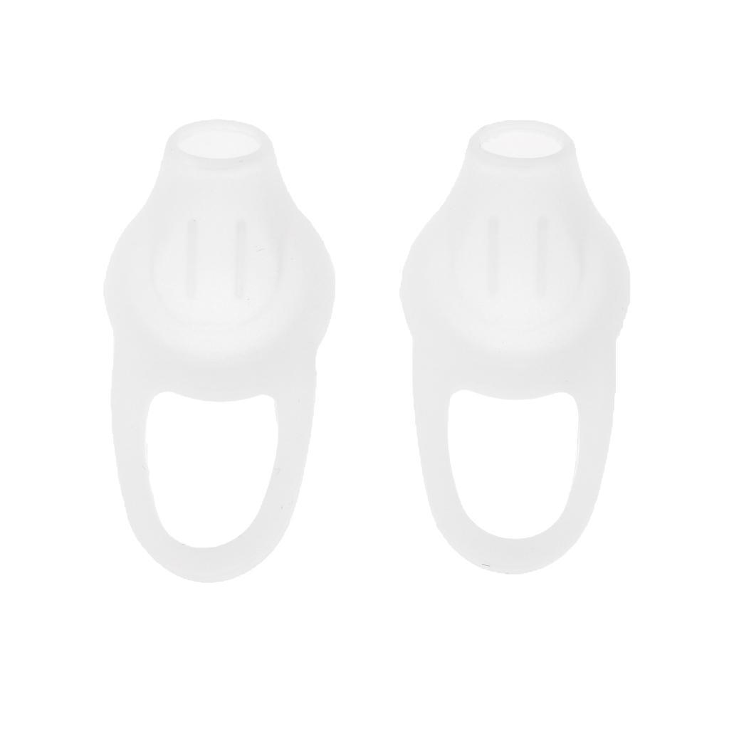 2X  Universal Silicone   Caps for Wireless Earphone White