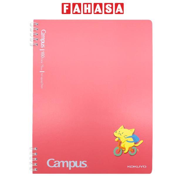 Sổ Lò Xo Cat's Daily Life B5 - Kẻ Ngang - 160 Trang 70gsm - Campus RN-B5L160CAT-01 - Màu Đỏ