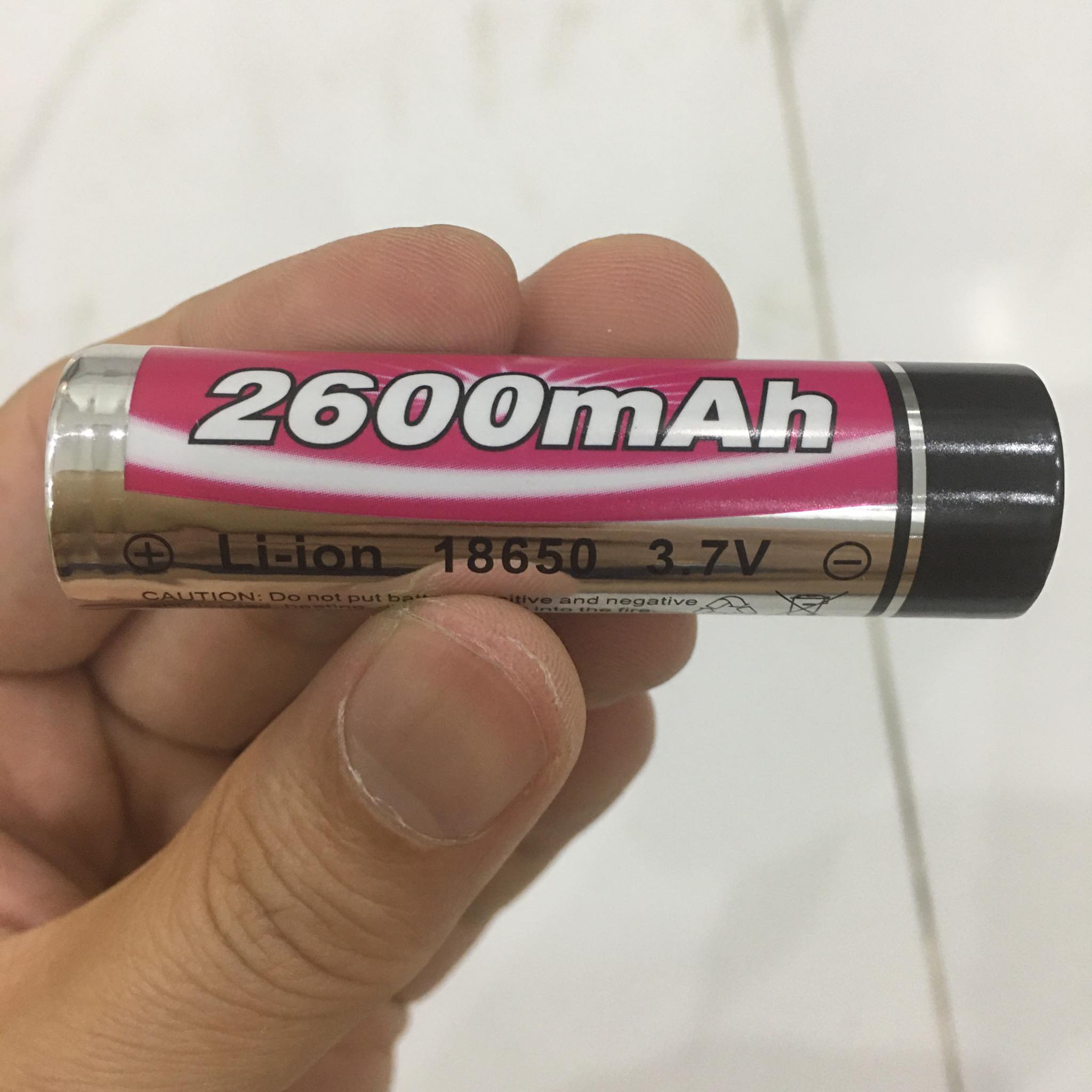 Pin Li-Ion 18650 3.7V Dung lượng 2600mAh hàng cao cấp