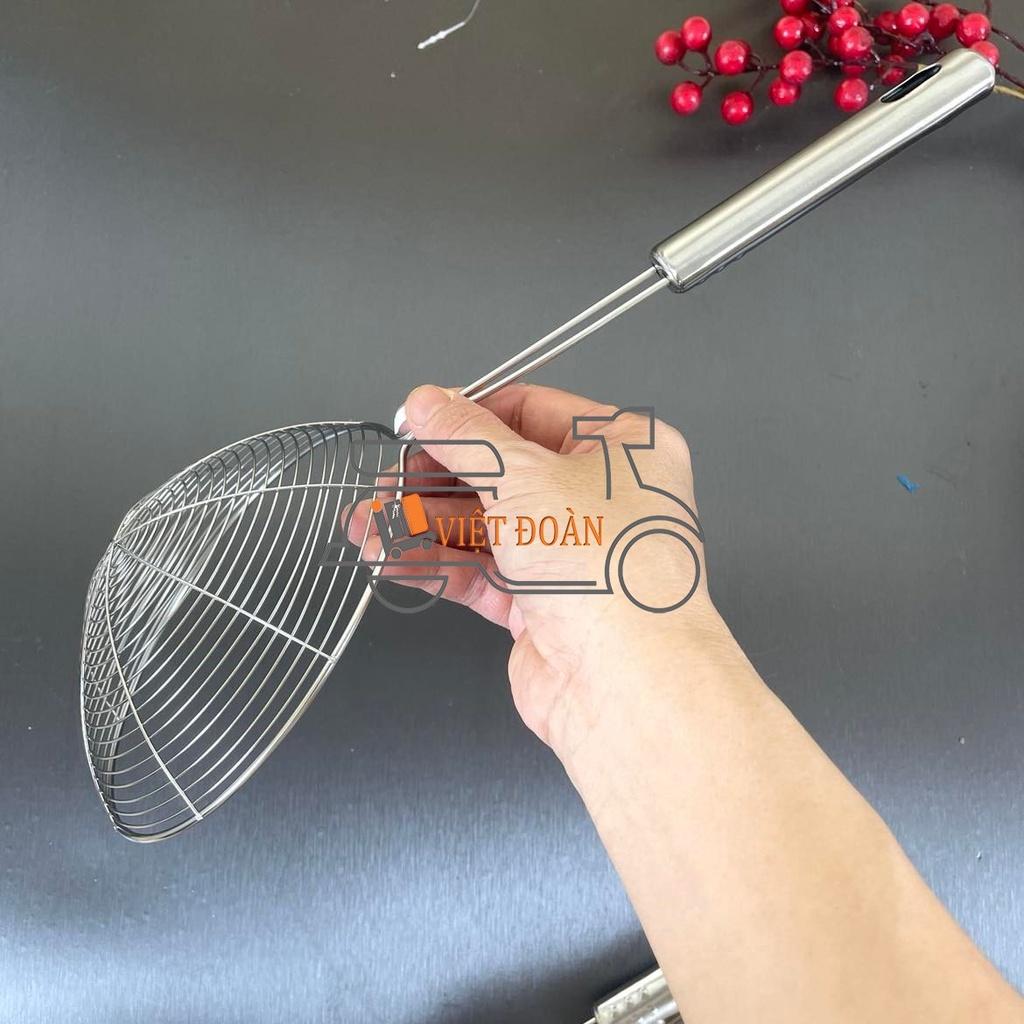 VỢT VỚT XƯƠNG, VỚT TRÂN CHÂU, VỢT CHIÊN THỰC PHẨM - inox chắc chắn.. Nhiều size. Dụng cụ làm bánh, nấu ăn