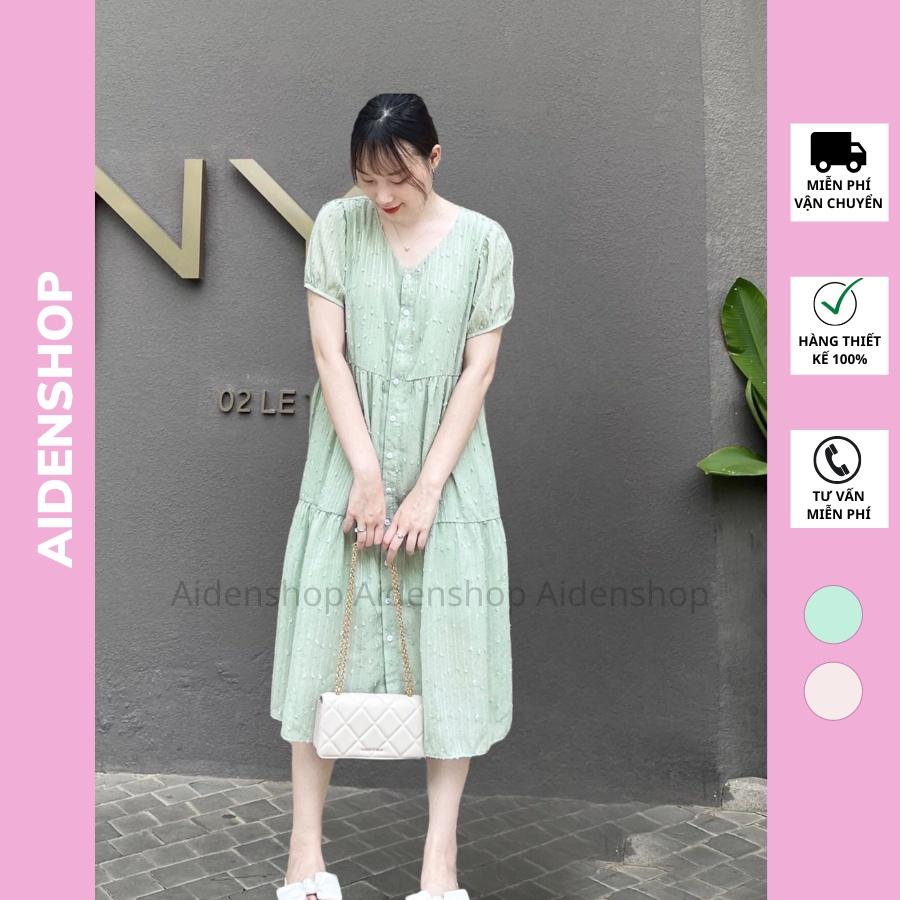 Váy bầu thiết kế thời trang cao cấp Aidenshop đầm suông sau sinh nữ ren