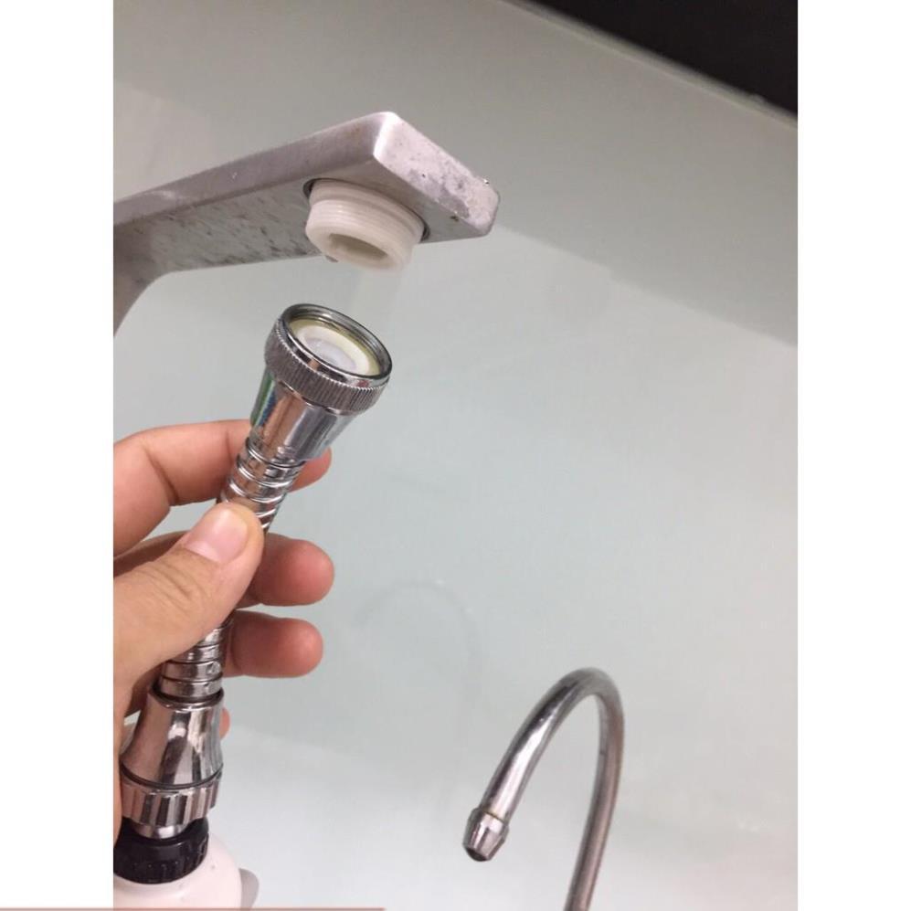 VÒI NƯỚC RỬA BÁT INOX TĂNG ÁP XOAY 360 ĐỘ - Tặng LAU BẾP ĐA NĂNG! 206797