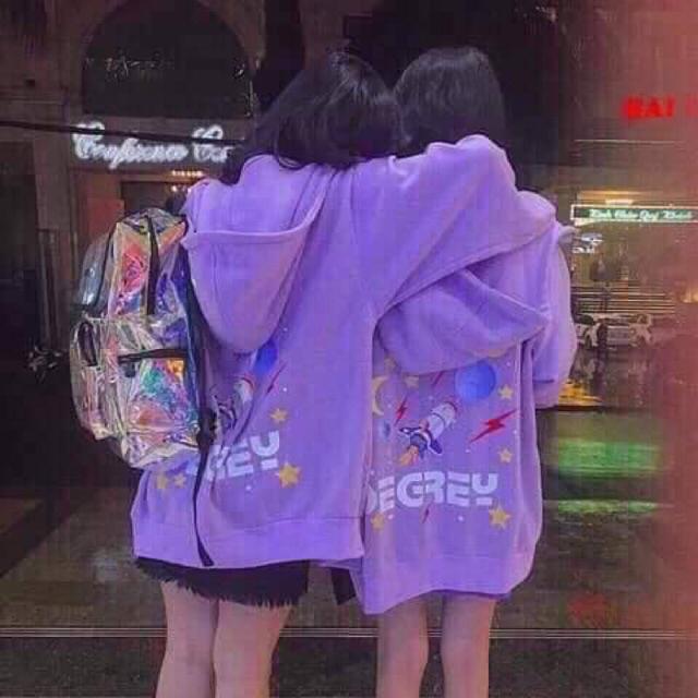 Áo hoodie nỉ ngoại nam nữ in hình hành tinh