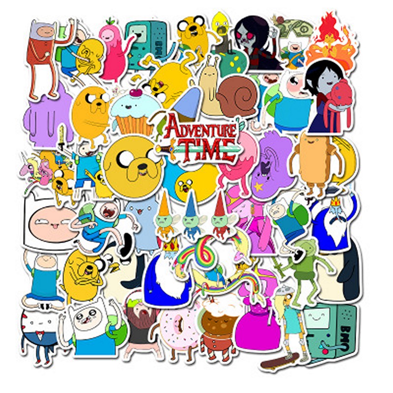 Sticker 50 miếng hình dán Adventure Time SetB