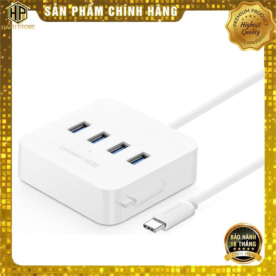 Cáp USB Type C ra 4 cổng USB 3.0 Ugreen 30316 - Hub chia USB chính hãng - Hàng Chính Hãng