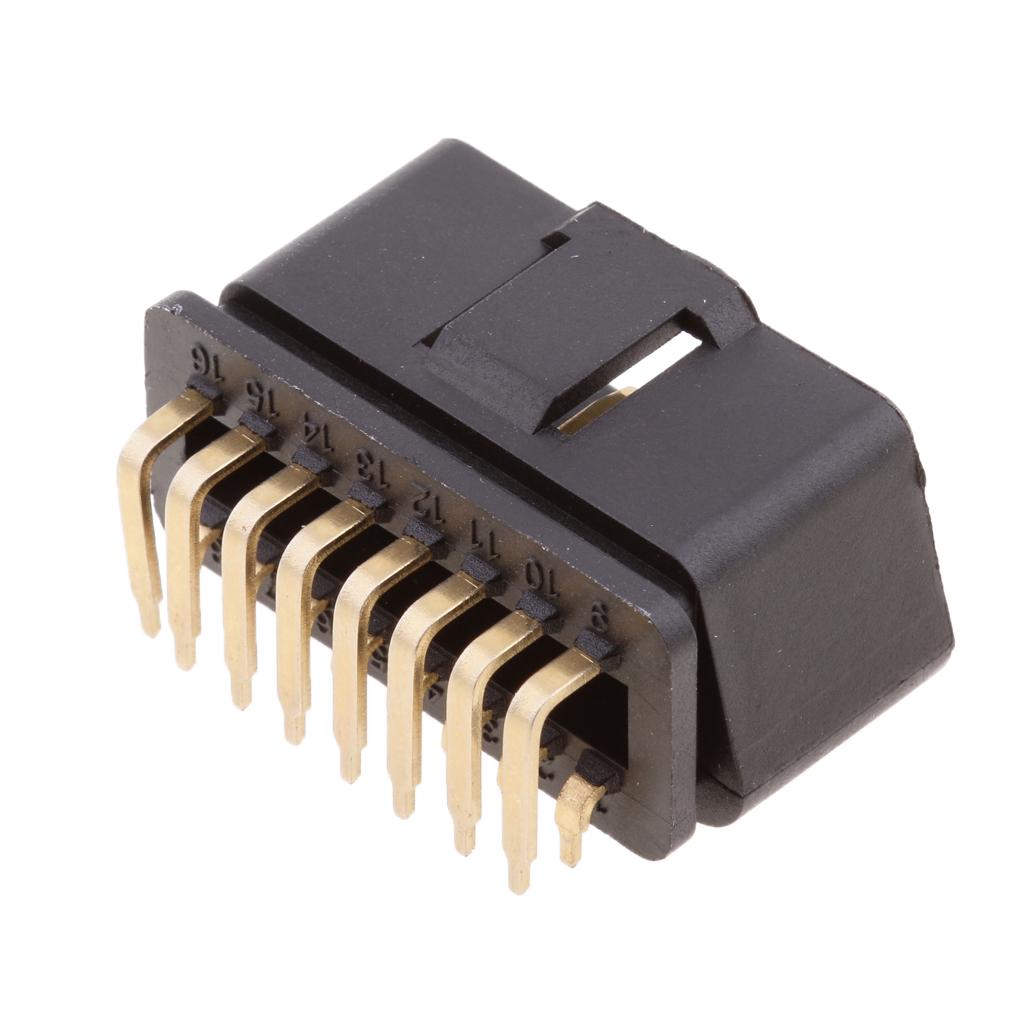 OBDII OBD2 16 Pin Góc 90 Độ Nam Cắm Cổng Kết Nối Bộ Chuyển Đổi