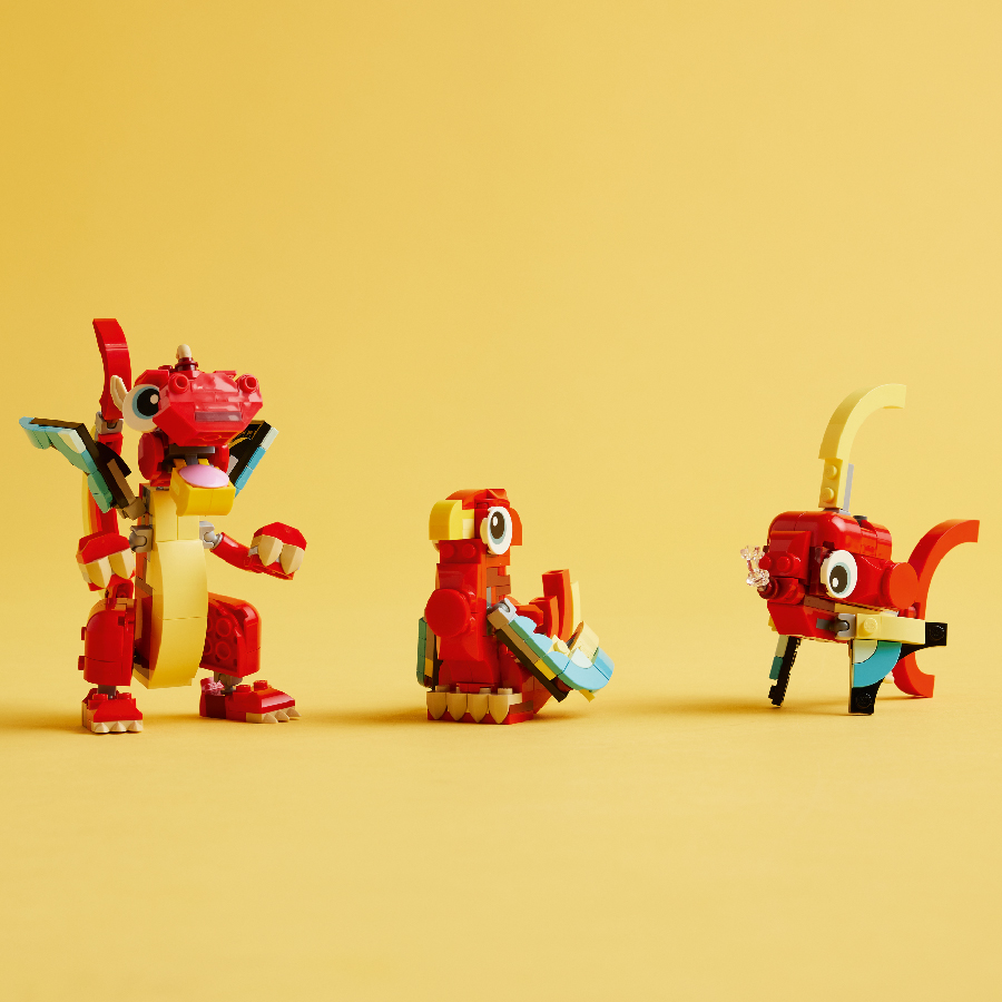 Đồ Chơi Lắp Ráp Rồng Đỏ May Mắn LEGO CREATOR 31145 (149 chi tiết)