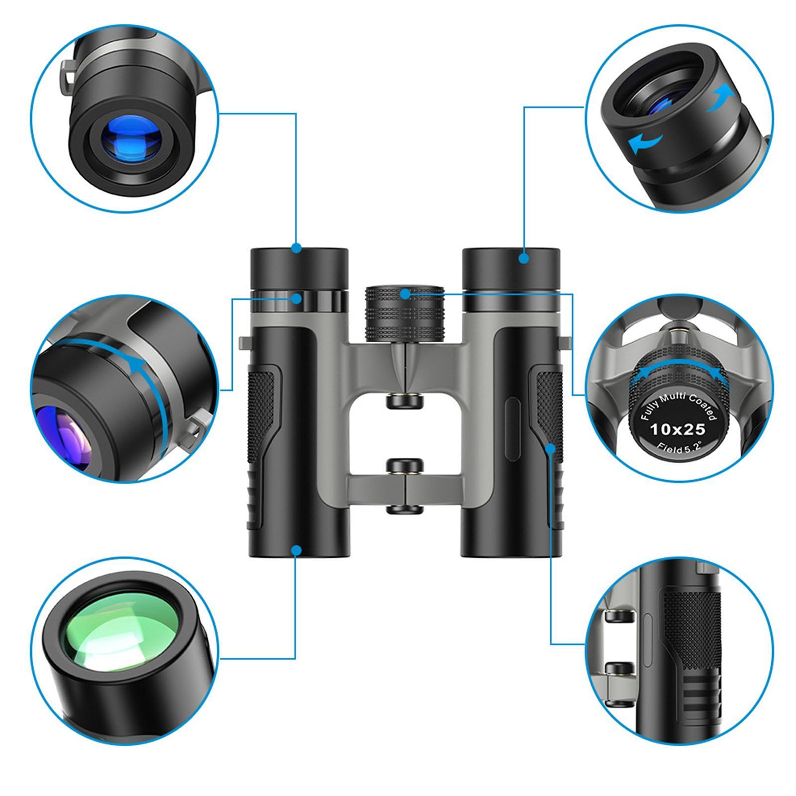 10x25 Binoculars Lightweight  for   Watching Adults and Kids