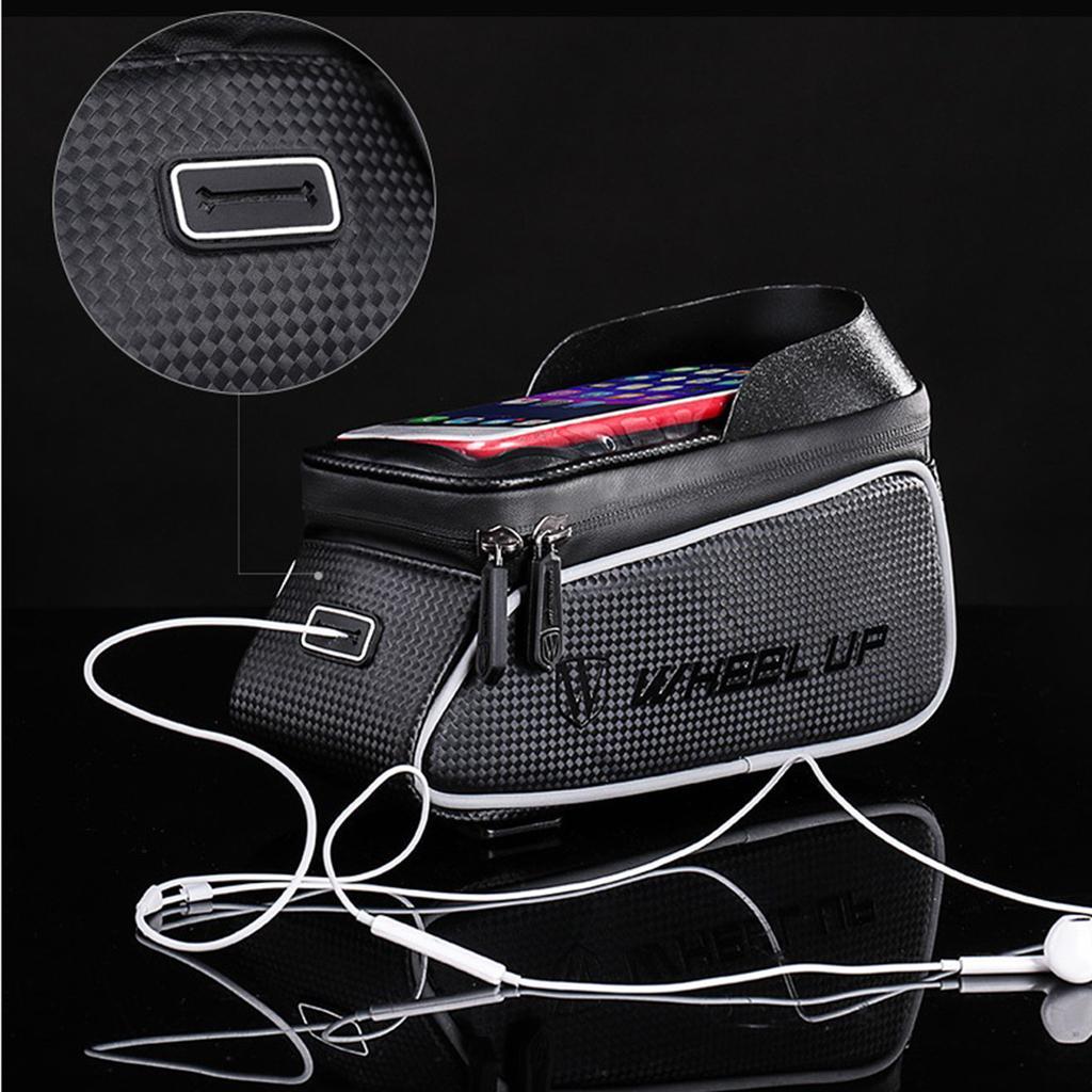 Cycling   Pannier Front Tube Pouch Bag Phone Holder Touch Screen