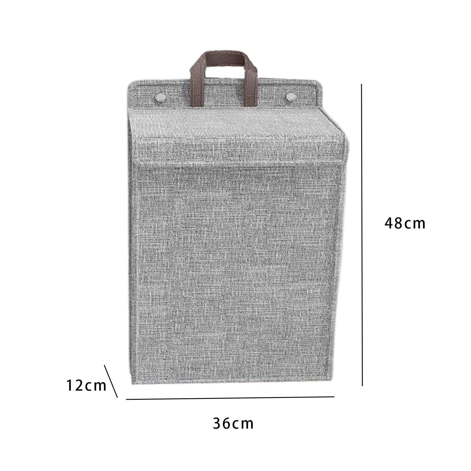 Foldable Hanging Laundry Basket Dirty Clothes Organizer Toys Storage Organizer Durable Wall Hanging Storage Basket for Bathroom Laundry Room