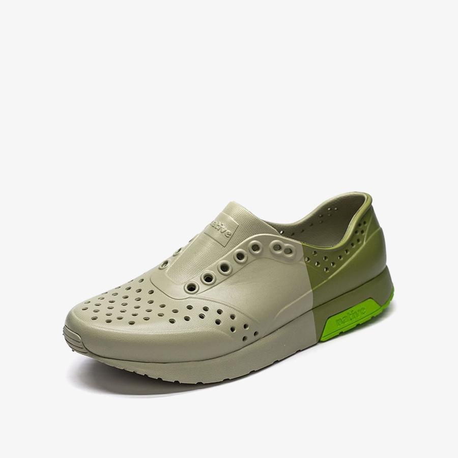 Giày Lười Unisex NATIVE Lennox Block - Elm Green/ Elm Green/ Palm Green/ Iguana Block - 36