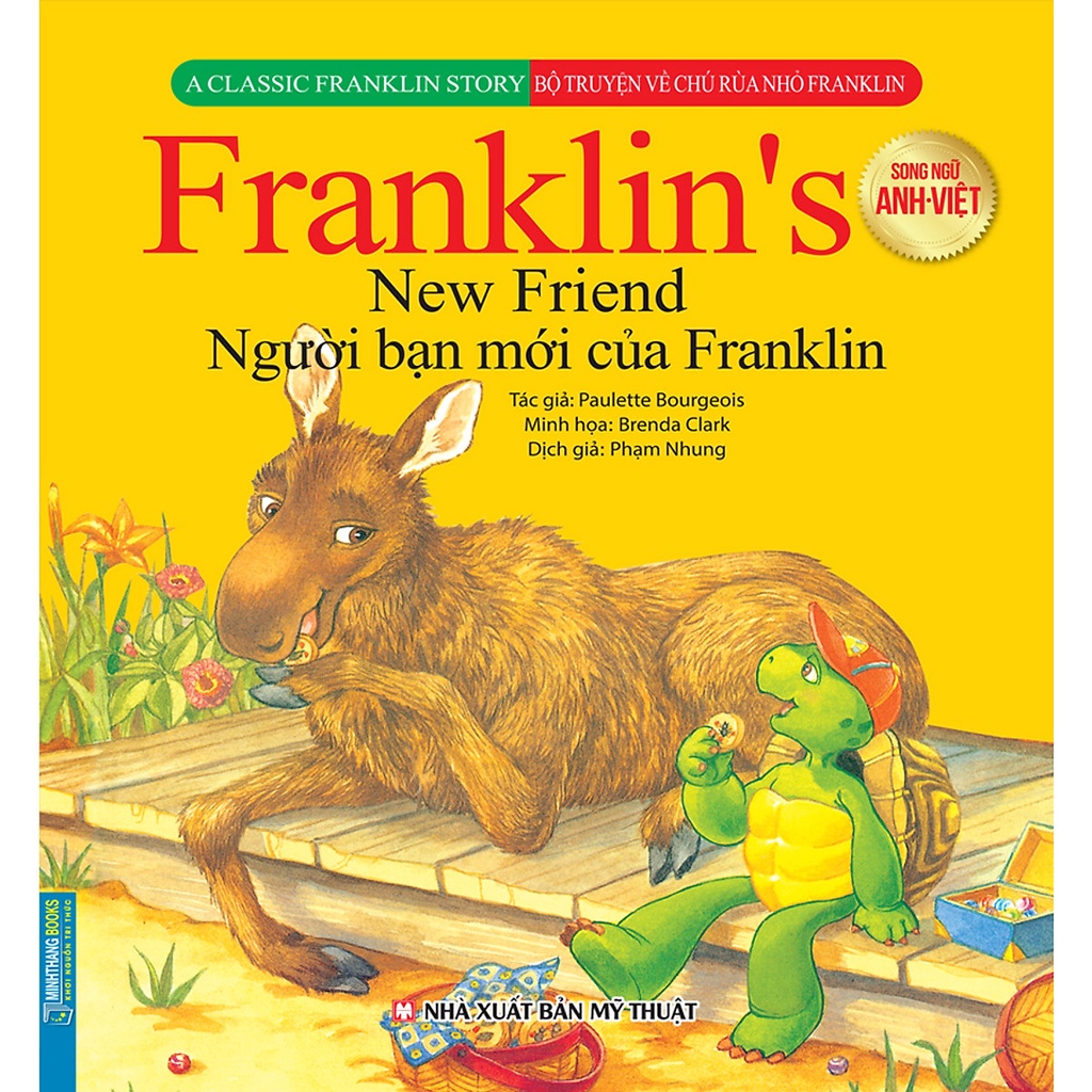 Hình ảnh Sách - Bộ truyện về chú rùa nhỏ Franklin - Người bạn mới của Franklin (song ngữ Anh-Việt)
