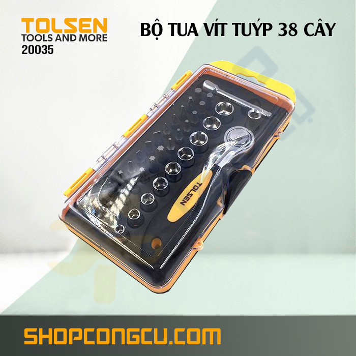 Bộ tua vít tuýp 38 cây Tolsen 20035