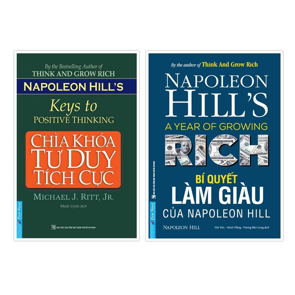 Combo Chìa Khóa Tư Duy Tích Cực + Bí Quyết Làm Giàu Của Napoleon Hill - Bản Quyền