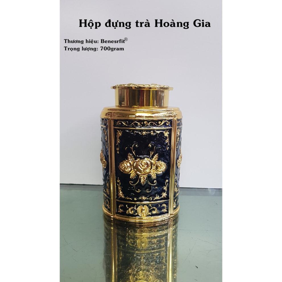 Lọ đựng chè - trà hoàng gia ( Hợp kim đồng - Thủ công)