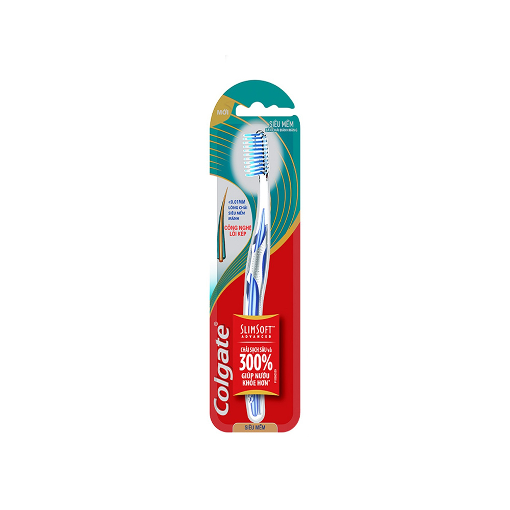 Bàn chải đánh răng Colgate ngăn chảy máu nướu Slimsoft Advanced siêu mềm mảnh