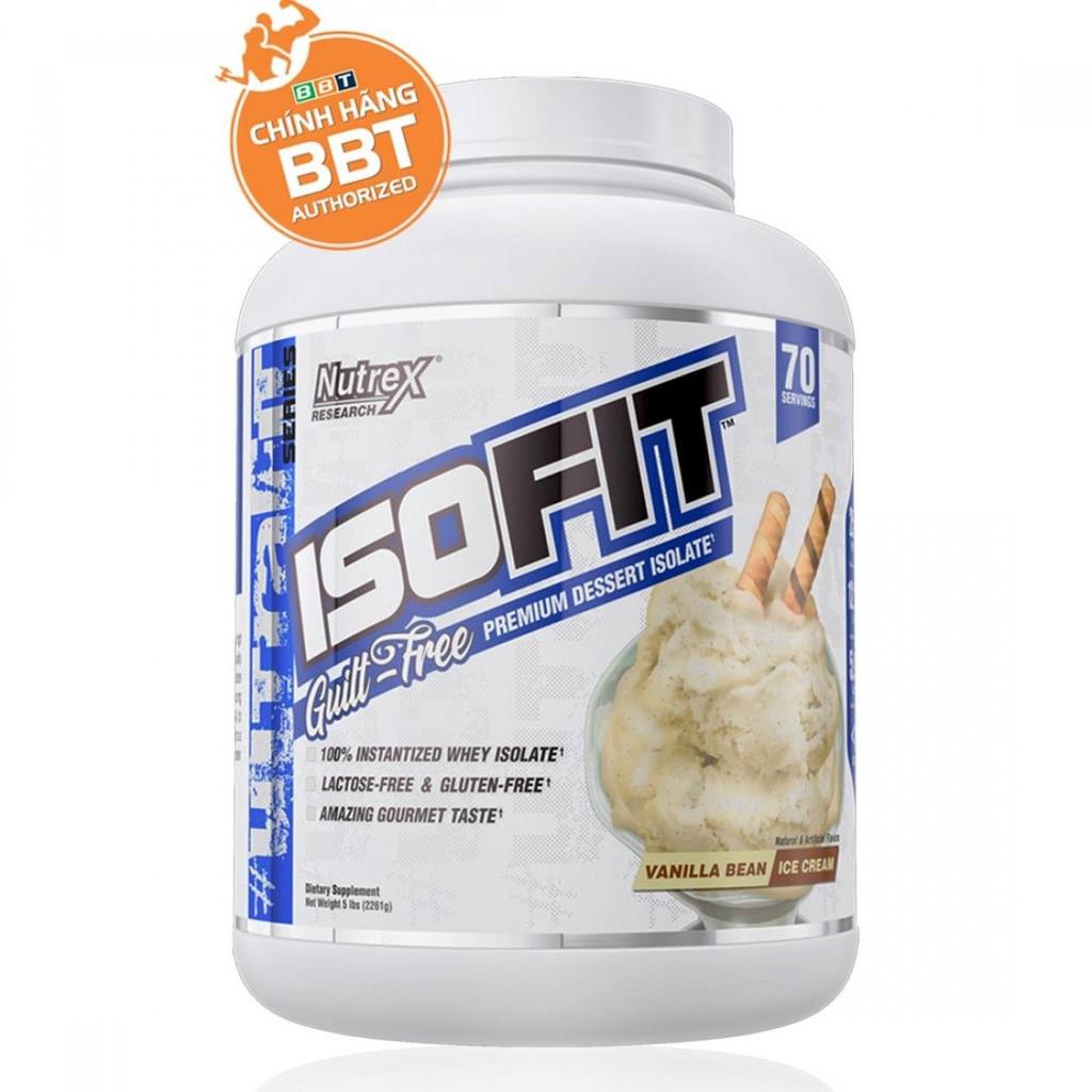 Nutrex Isofit 100% Whey Protein Isolate Hỗ Trợ Tăng Cơ Vị Cực Ngon