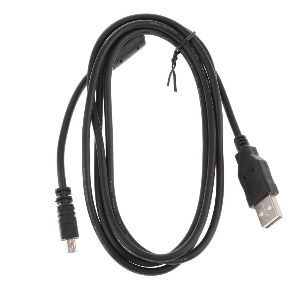 Hilabee 1.5 M 8 Pin USB Đồng Bộ Dữ Liệu Dây Sạc Cho Nikon Máy Ảnh SLR Kỹ Thuật Số-Đen