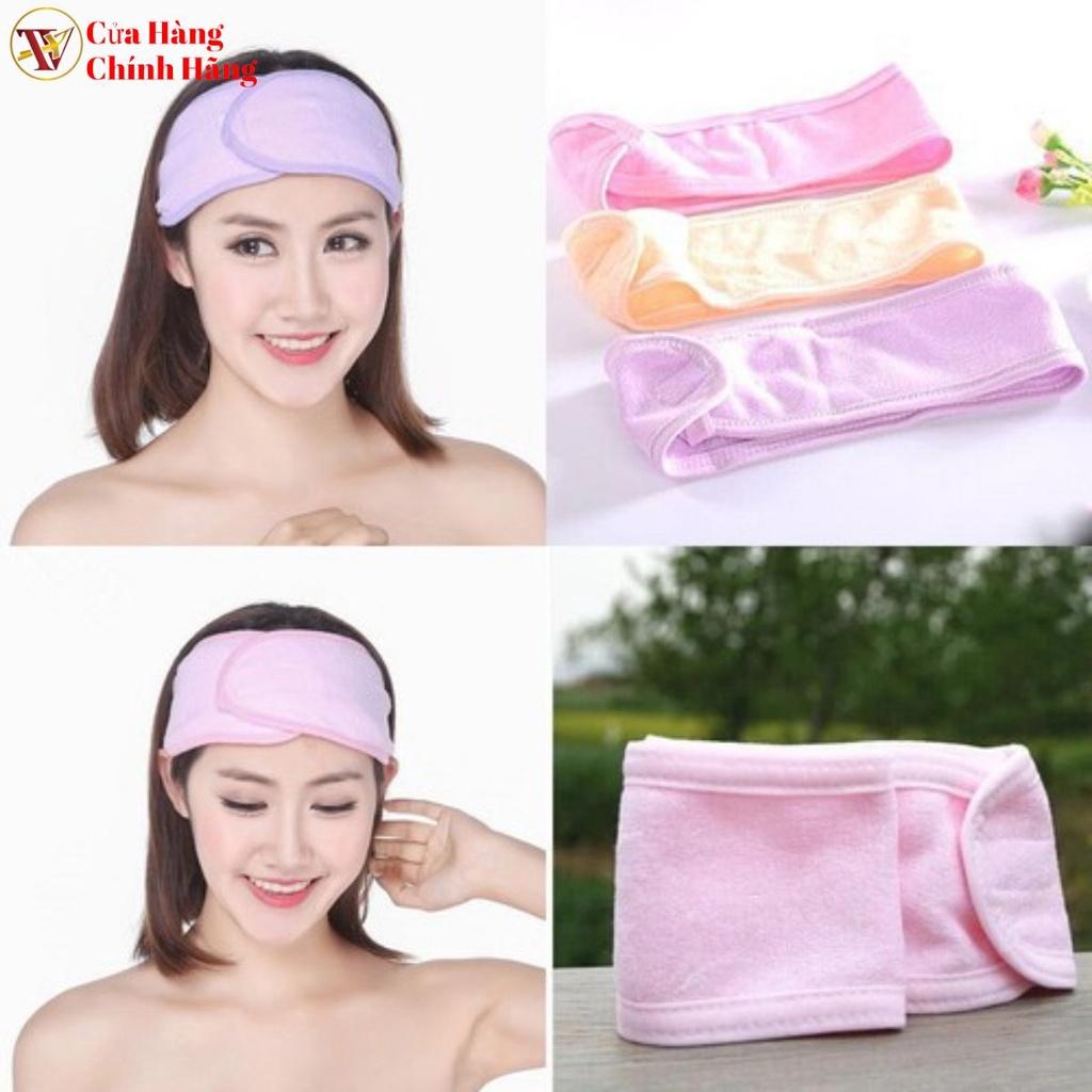 Băng Đô Quấn Tóc Quấn Đầu, Băng Đô Dán Vải Mềm Dùng Trong Spa Cá Nhân