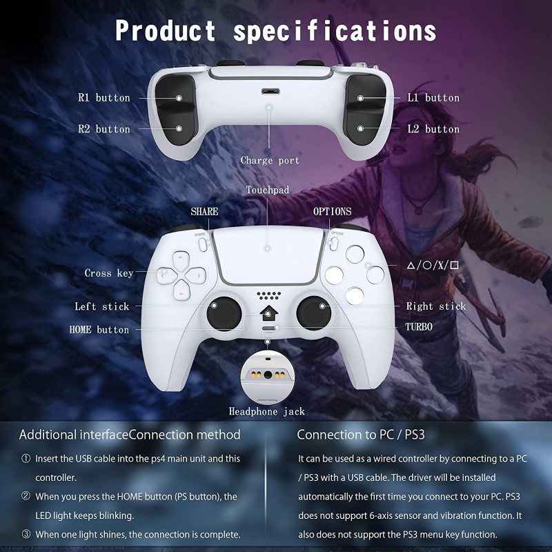 Gamepad Không dây Bluetooth T28 cho máy tính - điện thoại - máy game - Pin Sạc TypeC - chơi Fifa Pes giả lâp