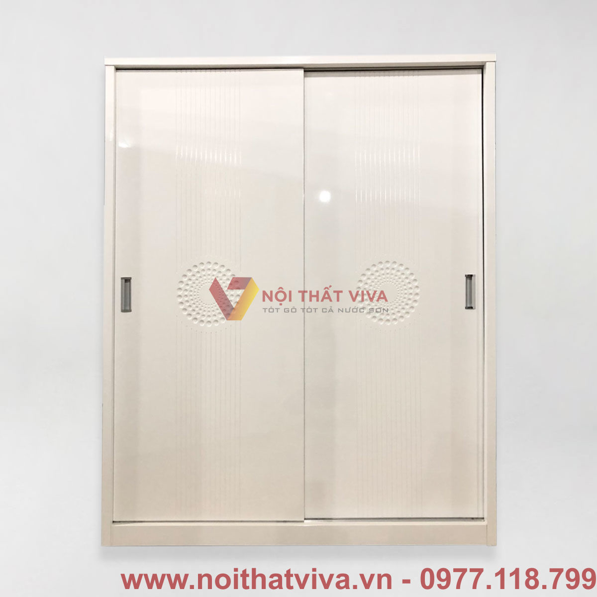 Tủ Áo MDF Cửa Lùa Màu Trắng Hiện Đại Đẹp Giá Rẻ